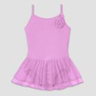 Freestyle By Danskin Girls' Cami Skirtall - Lavender (purple)