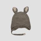 Baby Girls' Bunny Beanie With Chin Strap - Cat & Jack Gray