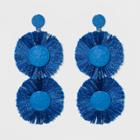Sugarfix By Baublebar Monochrome Fringe Drop Earrings - Bright Blue, Girl's