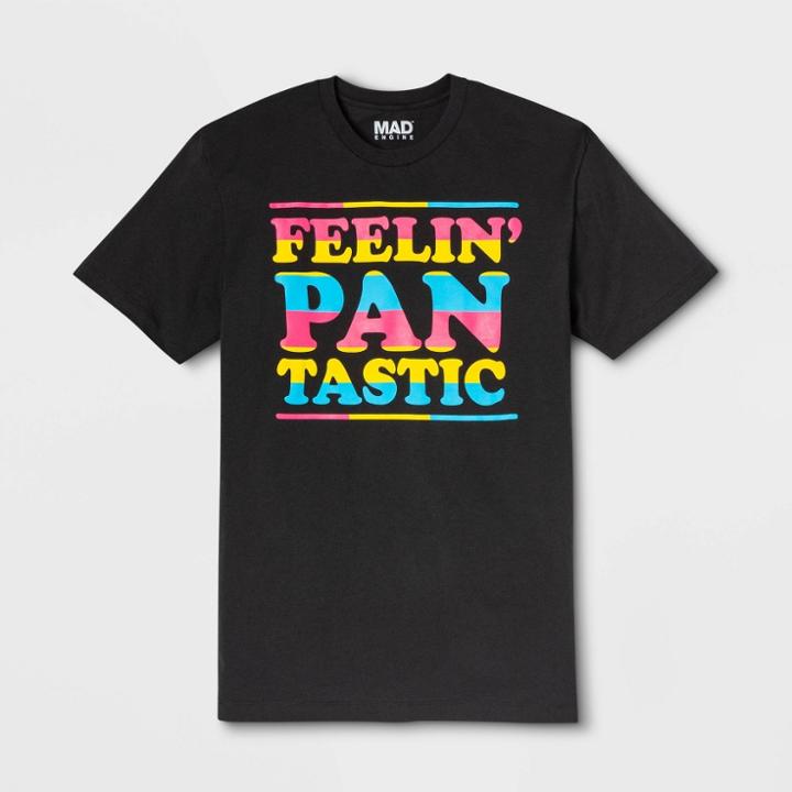 Ev Lgbt Pride Pride Gender Inclusive Adult Pansexual Pride Graphic T-shirt - Charcoal Xs, Adult Unisex, Black