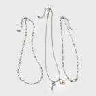 Girls' 3pk Lock And Key Necklace Set - Art Class