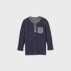Toddler Boys' Double Knit T-shirt - Cat & Jack Navy