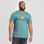 Men's Tall Mountain View Standard Fit Short Sleeve Crew Neck T-shirt - Goodfellow & Co Dark Green