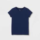 Girls' Short Sleeve T-shirt - All In Motion Dark Blue