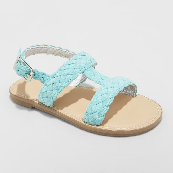 Toddler Girls' Elsie Two Piece Slide Sandals - Cat & Jack