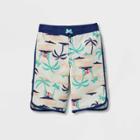 Boys' Palm Scenic Print Swim Trunks - Cat & Jack Blue