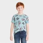 Boys' Marvel Spider-man Short Sleeve Graphic T-shirt - Teal Green
