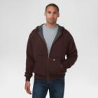 Dickies Men's Big & Tall Thermal Lined Fleece Hoodie- Dark Brown