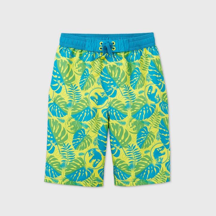 Boys' Universal Jurassic World Swim Trunks - Yellow