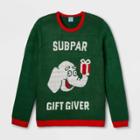 Creative Apparel Concepts Gender Inclusive Sub Par Gift Giver Plus Size Sweater - Green 1x, Adult Unisex,