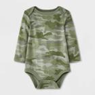 Baby Boys' Camo Long Sleeve Bodysuit - Cat & Jack Green Newborn