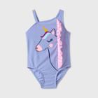 Toddler Girls' Unicorn One Piece Swimsuit - Cat & Jack Purple
