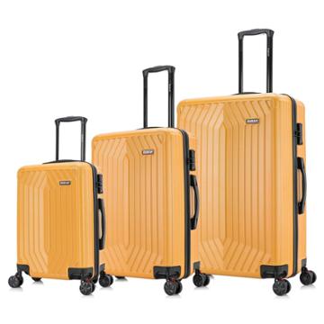 Dukap Stratos Lightweight 3pc Hardside Spinner Luggage Set - Terracota