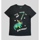 Boys' Short Sleeve 7th Birthday Graphic T-shirt - Cat & Jack Charcoal Gray