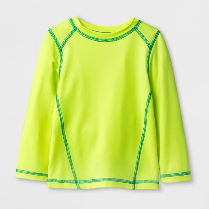 Baby Boys' Solid Long Sleeve Rash Guard - Cat & Jack Yellow