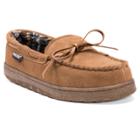 Men's Muk Luks Berber Suede Moccasin Slippers - Tan