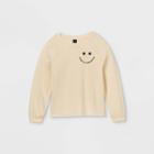 Girls' Boxy Pullover Sweatshirt - Art Class Cream