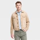 Men's Denim Trucker Jacket - Goodfellow & Co Beige