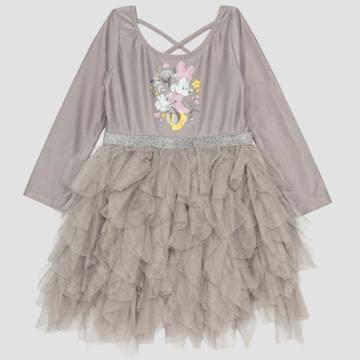 Mickey Mouse & Friends Toddler Girls' Minnie Mouse Tutu - Gray
