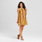 Women's High-neck Shift With Lace Trim - Xhilaration (juniors') Saffron
