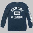 Ripple Junction Men's The Office Employee Of The Month Long Sleeve Graphic T-shirt Navy S, Men's, Size: