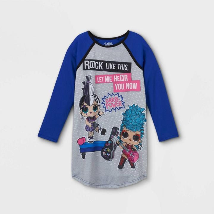 Girls' L.o.l. Surprise! Nightgown - Gray