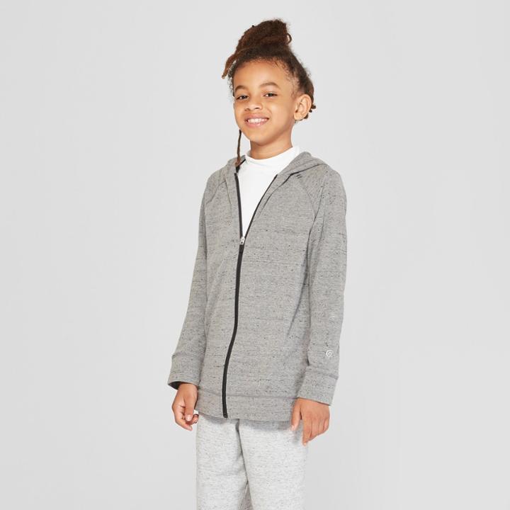 Boys' Soft Touch Full Zip Hoodie - C9 Champion Heather Grey
