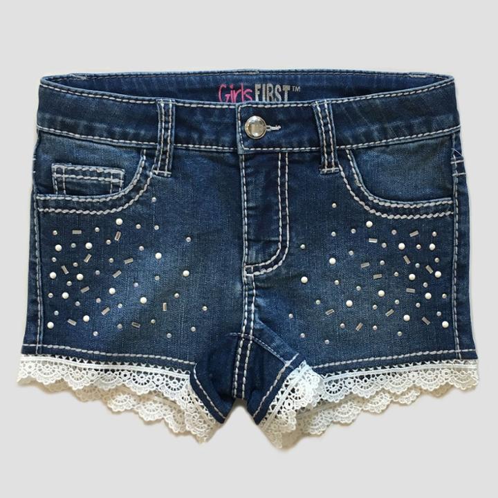 Girls First Girls' Helen Shorts - Midnight Rain Wash