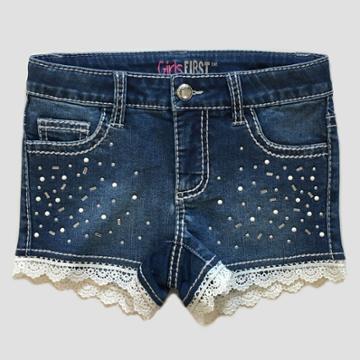 Girls First Girls' Helen Shorts - Midnight Rain Wash