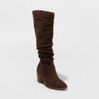 Women's Harlan Wide Calf Tall Boots - Universal Thread Dark Brown