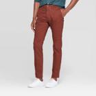 Men's 30 Slim Fit Chino Pants - Goodfellow & Co Pecan Pie