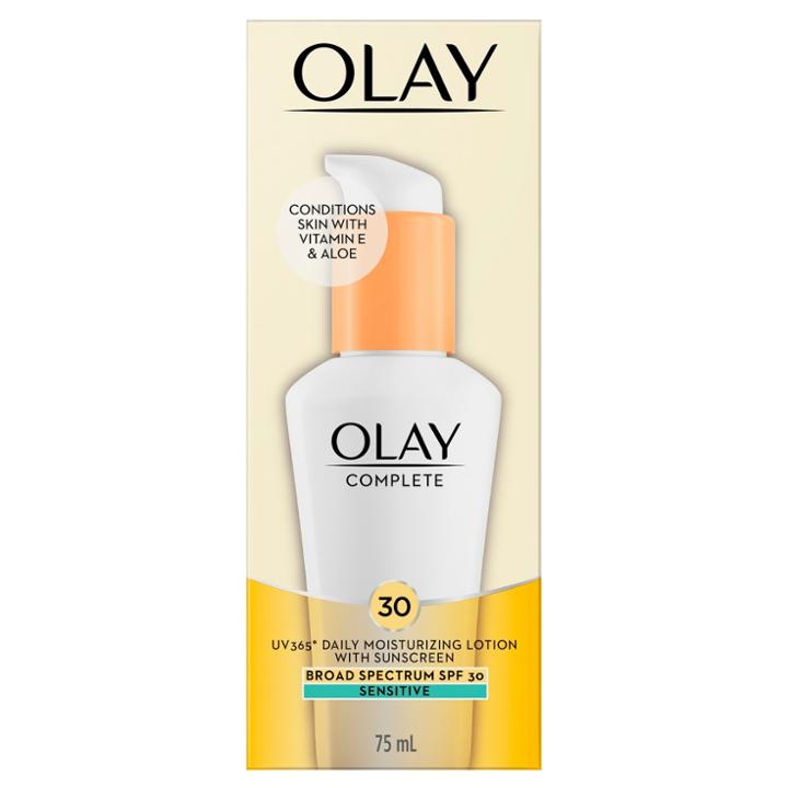Olay Complete All Day Moisturizer With Broad Spectrum Spf 30 - Sensitive,