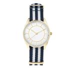 Women's Striped Grosgrain Watch - A New Day Blue/white