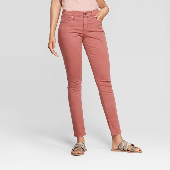 Target Women's Mid-rise Skinny Jeans - Universal Thread Pink