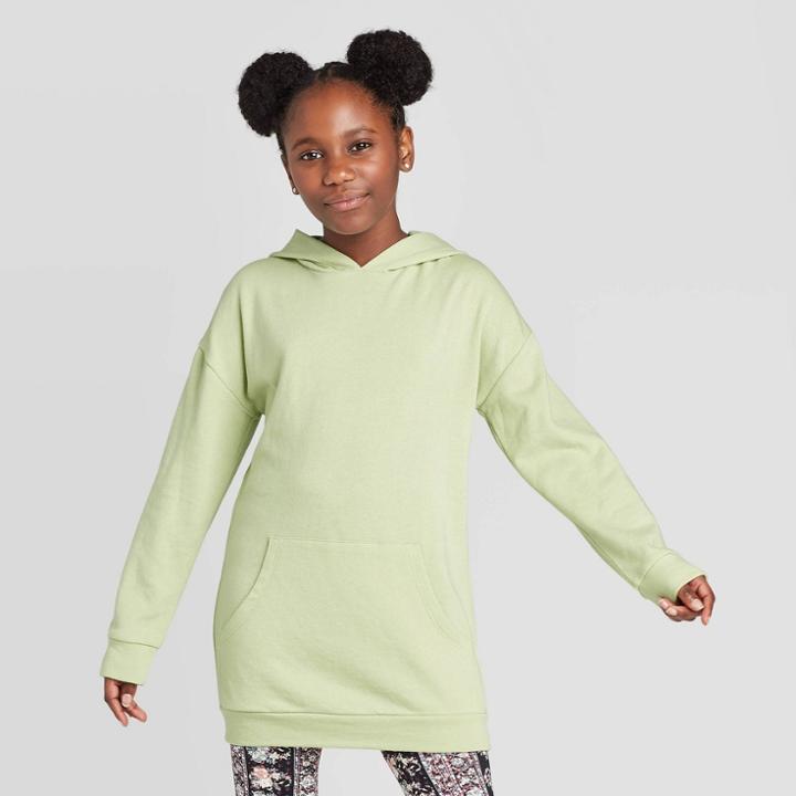 Girls' Oversized Hoodie - Art Class Green