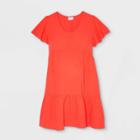 Flutter Short Sleeve Tiered Maternity Dress - Isabel Maternity By Ingrid & Isabel Red