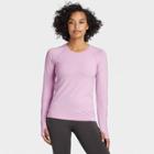 Women's Seamless Long Sleeve T-shirt - All In Motion Calm Violet