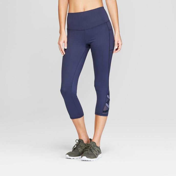 Women's Studio High-waisted Capri Leggings - C9 Champion Navy (blue)