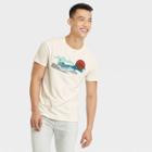 Men's Printed Short Sleeve Graphic T-shirt - Goodfellow & Co Ivory/sun