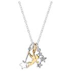 Women's Disney Tinkerbell Necklace In Silver Plating - Silver/gold