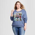 Women's Plus Size Star Wars The Last Jedi Graphic Sweatshirt - Navy