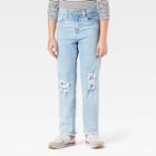 Denizen From Levi's Girls' High-rise Ankle Straight Jeans - Light Wash