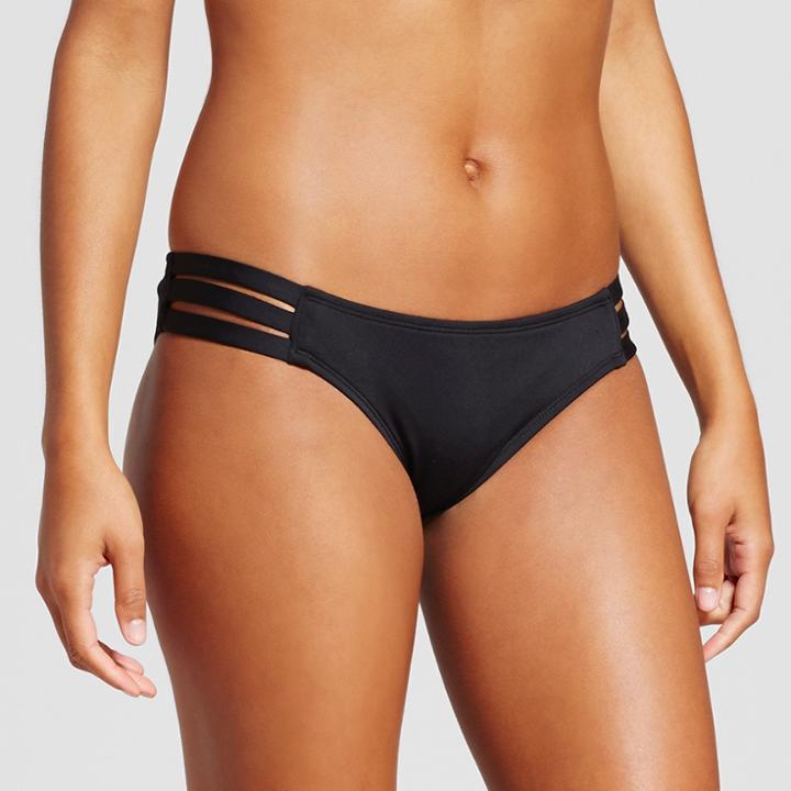 Mossimo Women's Strappy Cheeky Bikini Bottom - Black -