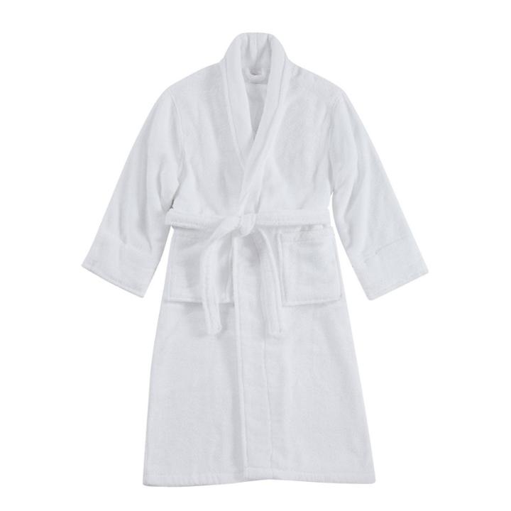 L/xl Luxe Zero Twist Bath Robe White - Charisma