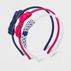 Girls' 3pk Solid/polka Dot Headband - Cat & Jack,