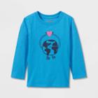 Toddler Boys' Earth Love Long Sleeve Graphic T-shirt - Cat & Jack Blue