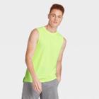 Men's Sleeveless Performance T-shirt - All In Motion Bright Lemon S, Men's, Size: Small, Bright Yellow