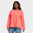 Women's Plus Size Sweatshirt - Ava & Viv Coral