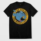 Men's Short Sleeve Disney Aladdin Genie T-shirt - Black