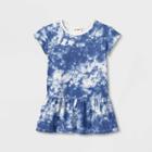 Toddler Solid Short Sleeve Pullover Dress - Cat & Jack Blue